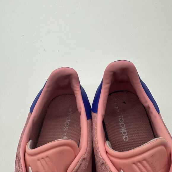 Mens Size 7 GS Adidas Gazelle J Semi Pink Spark Lucid Blue Casual Shoes IG9153 - Picture 9 of 10